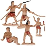 Ensemble unique : pour les passionnés d'histoire ou les collectionneurs de maquettes, cet ensemble est un cadeau unique et précieux qui chéri. figurines miniatures en résine représentant des hommes primitifs et des bonsaïs