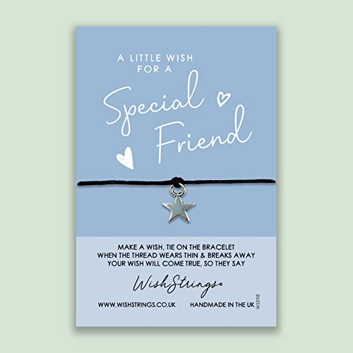 Special Friend, WishStrings Wish Bracelet on Gift Card | Thoughtful Gift under 5 pound | Sentimental Jewellery | Make a Wish best friends friendship bracelet - Image 6