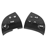 Guteauto 2Pcs Left and Right Side Steering Wheel Volume Control Switch Button Fit for Lexus ES350 3.5L 2007-2010 Replace 84250-33190-C0