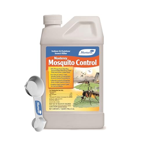 Image of Monterey Mosquito Control - Indoor and Outdoor Insect Killer - Apply with Sprayer - 1 Quart Concentrate