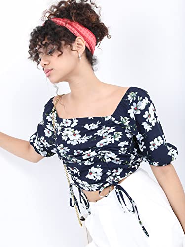 Image of KETCH Women Regular Fit Printed Short Sleeve Tops