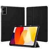 Nutmeg 対応 Xiaomi Redmi Pad SE 11インチ 専用ケース カバー Redmi Pad SE 2023 11インチ 専用タブレットケース 耐衝撃 手帳型 360度保護 軽量設計（ブラック）