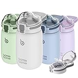 BOTTLE BOTTLE Kids Water Bottles 12 oz Stainless Steel Water bottle with Leak Proof Lid Double Wall