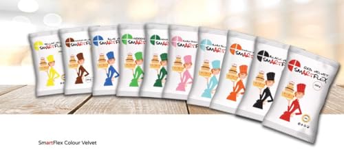 SmartFlex Fondant Rot, Fondant zum Dekorieren von Törten Flexibel, Weich und Einfach zu Verwenden - 250 g