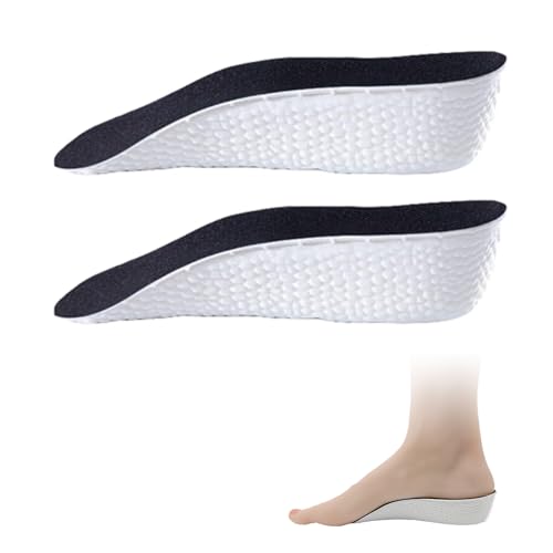2 Plantillas Elevadoras para Zapatos, Almohadillas Altas Ortopédicas, Elevador de Talón, para Zapatos Ortopédicos (Negro) (3,5 cm)