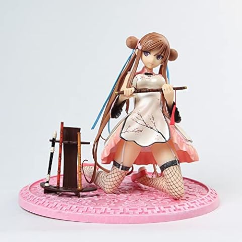 GOGOGK Ecchi Figure T2 Art Girls Chun-Mei 1/6 Anime Figure Removable Clothes Model Collection Staute Decor Boxed Toy 6.6inch/17cm Pink/Yellow Cover