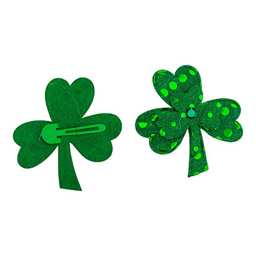 Lux Accessories Green Sequins Set of Two Pieces Girls Fashionable Hair Clips image 3