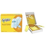 Swiffer Dusters Heavy Duty Extender Starter Kit, 13 Piece Set and Dusters and Dusters, Multi Surface Refills, Unscented Scent, 18 Count