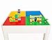 PlayBuild Kids 4 in 1 Play & Build Table Set for Indoor Activity, Outdoor Water Play, Toy Storage & Building Block Fun Includes 2 Toddler Chairs