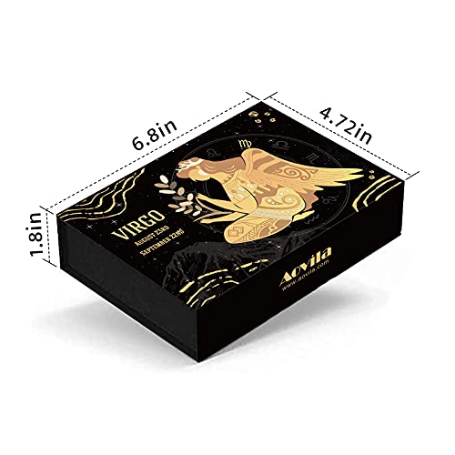 Image of Virgo Crystals Gift Set, Zodiac Signs Healing Crystals Birthstones with Horoscope Box Set Virgo Astrology Crystals Healing Stones Gifts