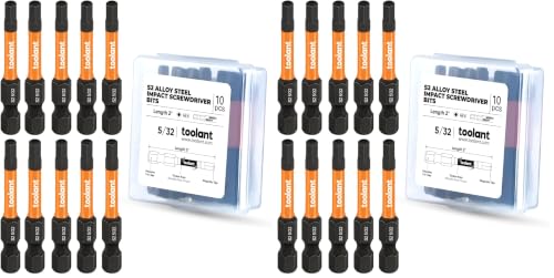 Image of toolant 5 /32 inch Impact Hex Bit Set, 10-Piece (Pack of 2)
