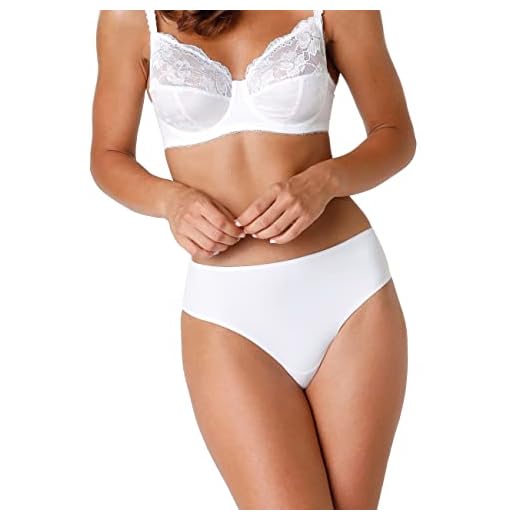 LOVABLE Invisible Slip Midi, Mutande da Donna, Bianco (White 003), 6/XXL