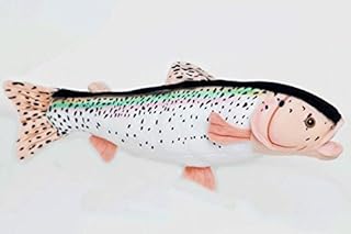 EIGELIU 10" Rainbow Trout Fish Plush Stuffed Animal Toy by Cabin Critters