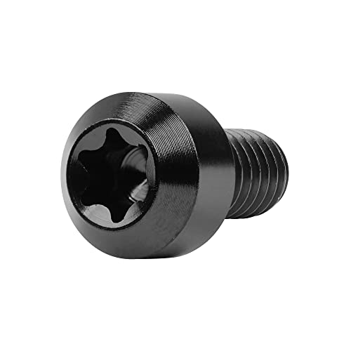 Image of Titanium Torx Square Head M6 x 10 15 20 25 30 35 40 45 50 60 65 70 80mm Screw Pack of 5 (Black, M6x10mm)