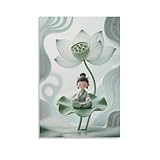 Spécification du poster sur toile : Cet Lotus art mural mesure 08×12inch(20×30cm)，12×18inch(30×45cm) ，16×24inch(40×60cm)，20×30inch(50×75cm)， imprimé sur toile. pleinement des joies du bricolage.