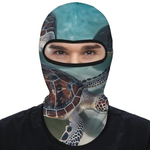 Balaclava de Tortugas Marinas para Hombres y Mujeres, Máscara de Protección Solar Transpirable con Cubierta Completa para Senderismo, Ciclismo, Correr y Conducir miniatura 1