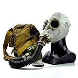 NKST Group Vintage Genuine Soviet Russian Gas mask GP-5 Post-Apocalyptic Cosplay Costume (Medium) Grey