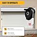 JINHZIXIU Automatic Garage Door Opener Roll Up Door Opener Rolling Gate Electronic Lift Motor Smart Garage Door Openers 2 Remotes with Led Lift Force 800N Power 100W 164 Ft