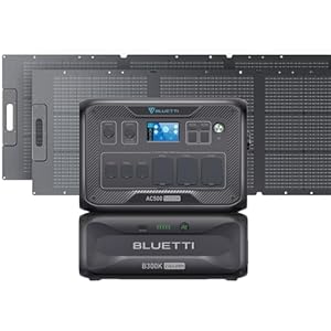 BLUETTI Solar Generator AC500 & B300K with 2 200W Solar Panels Included, 2764.8Wh Power Station w/ 6 5000W AC Outlets (10KW Surge), LiFePO4 Battery Backup for Home Use, Blackout, RV
