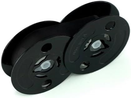 NEW UNIVERSAL BLACK CLOTH TYPEWRITER RIBBON, TWIN SPOOL 1/2' X 10 YARDS; GRC T2-77, SUPERIOR REPLACEMENT. (GRC T2-77B)
