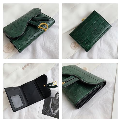 Women's Wallet Compact Coin Purse with D Letter Buckle Card Key Holder Korean Style2