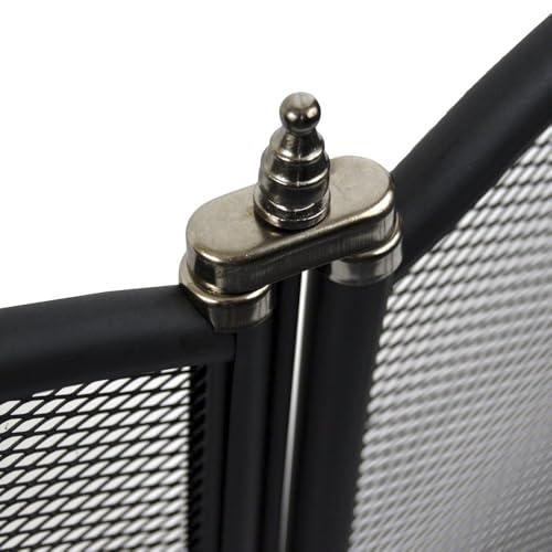 Fire Vida Stanton Funkenschutz, 4-teilig, Metall, schwarz