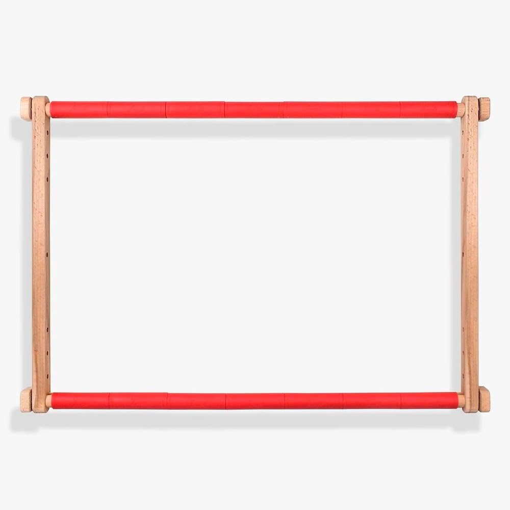Telaio Da Ricamo Da Tavolo Luca-S In Legno – 56 X 40 Cm – Rovere E Tiglio