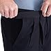 Haggar Mens Mynx Gabardine Hidden Expandable Waistband Classic Fit Front Pleated Dress Pants, Navy, 38W x 32L US