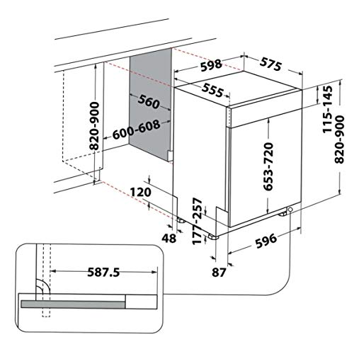 Bauknecht BBC 3C26 X Geschirrspüler Integrierbarer Geschirrspüler 60 cm/ ActiveDry/ Startzeitvorwahl / Option Multizone/ Sensor-Programm / Vollwasserschutz