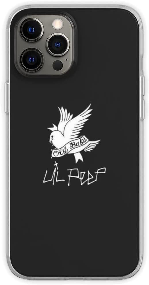 qlesseots Funda compatible con iPhone 11, varios modelos, Lil Peep Cry Baby Bird Tattoo diseño original, suave TPU impresión, pura funda