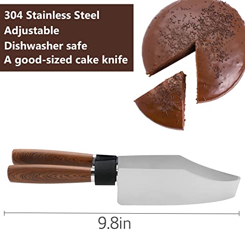 Chqlpbf Wedding Cake Knife And Server, Cake Cutter Or Cake Cutting Set For Wedding, Cake Knife, Pie Server Or Cake Server With Imitation Wood Grain Handle #TOP2