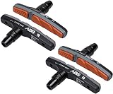 Alphatrail V-Brake Bremsbeläge I 2 Paar 72mm I Innovative ABS Technologie I Langlebiger Bremsbelag & 100% Passgenau für V-Brakes von Shimano, Tektro, Avid, SRAM, XLC UVM