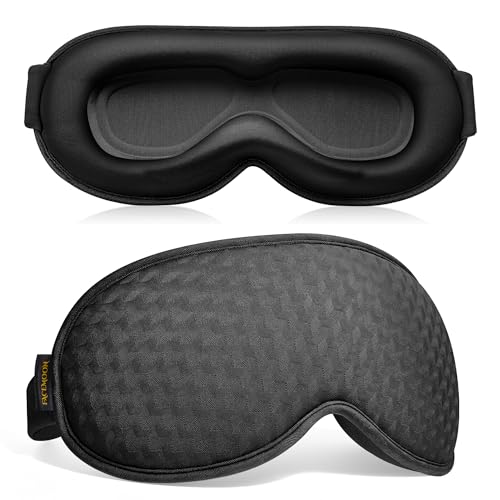 Blackout Weighted Eye Mask for Sleeping: 3D Contoured Gentle-Pressure Sleep Mask for Men & Women...