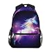 ZZKKO Rainbow Unicorn Abstract Art Computer Backpacks Book Bag Travel Hiking Camping Daypack