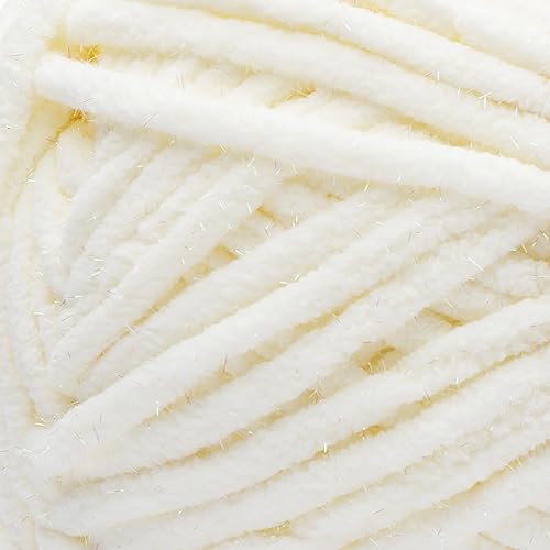 Image of Bernat Baby Blanket Sparkle Moonlight Yarn - 1 Pack of 10.5oz /300g - Polyester - #6 Super Bulky - 220 Yards - Knitting & Crochet