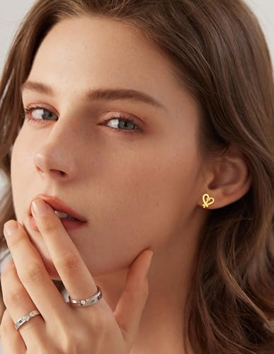 10 pares de aretes clip-on para mujer tono dorado miniatura 7