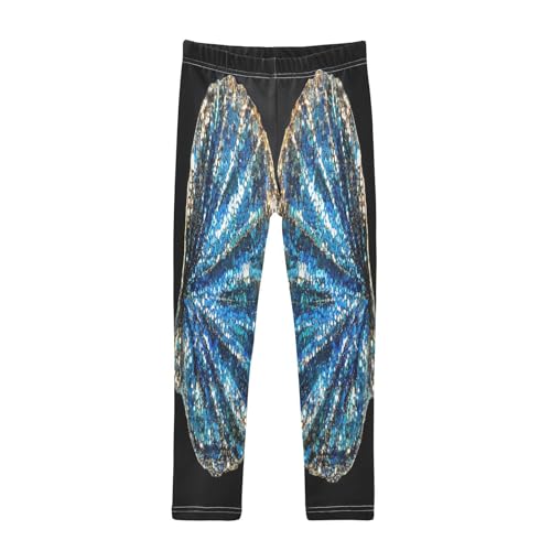 Two Seashells Blue Ocean Girls Casual Leggings for Kids Printed Long Pant Bottoms Stretch and Soft