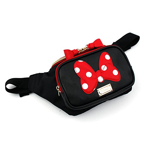 WINGHOUSE x Minnie Polka Dots Cute Ribbon Fanny Pack Fashion Sling Chest Travel Trip Bum Bag Belts Buckle for Teen Girls… - Image 4