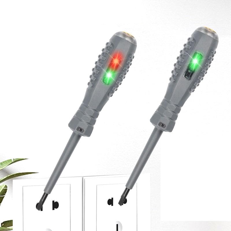 A AND S TOOL® 2pcs Electrician Screwdriver Zero Line Induction Voltage Test Pen Multifunctional Electricians Screwdrivers Handheld Tools 3