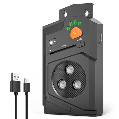 Honey Paws Antibell Ultraschall Gerät Hunde – Auto Anti Bell Gerät Hunde mit 3 Modi, Hund bellen stoppen, Ultraschall Hundeabwehr wasserdicht, Reichweite 15m, USB aufladbar Bellstopp