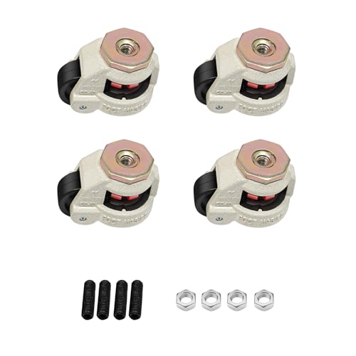Roulettes pour charges lourdes 75 mm avec frein Lot de 4 pour atelier