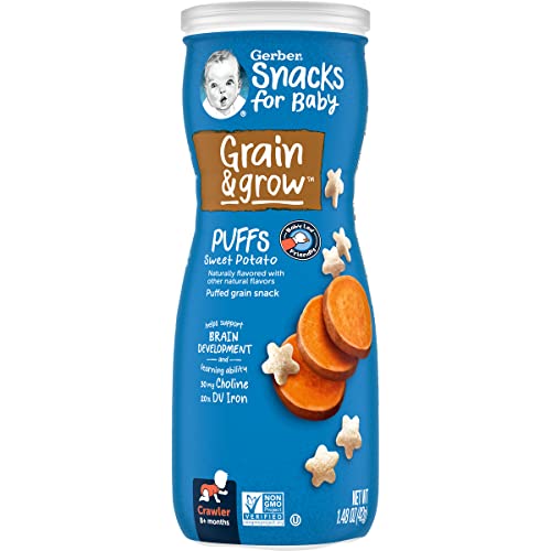Gerber Baby Snacks Puffs, Sweet Potato, 1.48 Ounce #TOP5