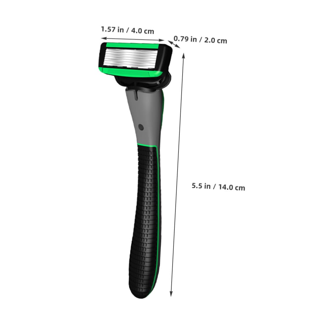 Healeved 5 Sätze Rasierer razor messerscharfer rasierpickel body shaver rasiertuch Menschenlandschaft Gel sicher Rasiermesser mit sieben Klingen Rasierhobelset für Männer Rostfreier Stahl