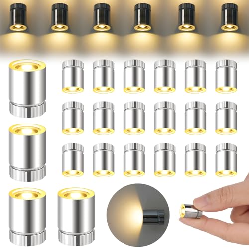 AUAUY 22PCS Luces LED PequeñAs, Blanco CáLido Mini Luz LED,