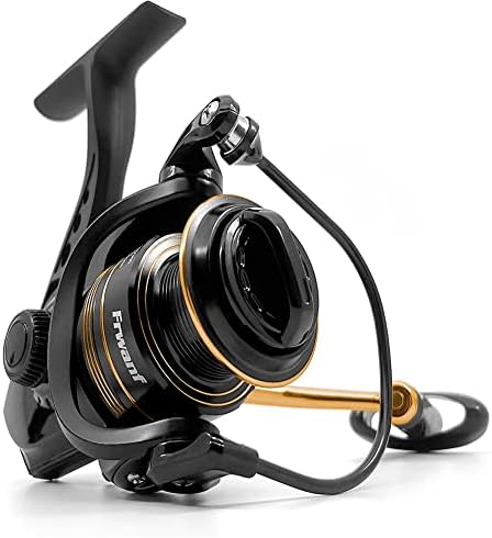 Frwanf Spinning Reel, Freshwater and Seawater Fishing Reel, Max 17.6lb Carbon Resistance, High Speed Gear Ratio, Premium New Rolling Bearing and Drive Gear, Metal Spool and Handle, 2000-7000.…