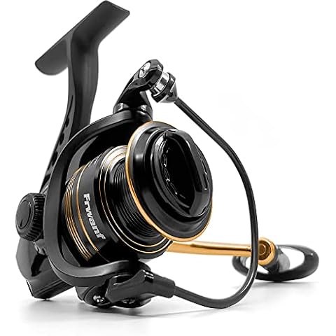 Frwanf Spinning Reel, Freshwater and Seawater Fishing Reel, Max 17.6lb Carbon Resistance, High Speed Gear Ratio, Premium New Rolling Bearing and Drive Gear, Metal Spool and Handle Cover
