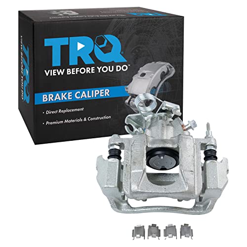 Image of TRQ Rear Left Brake Caliper w /Bracket Drivers Side | For 2011-2014 Ford Edge 2011-2015 Lincoln MKX