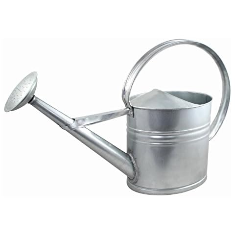 Agrarflora Zinkgießkanne 10 Liter, oval | Gießkanne aus verzinktem Metall Cover