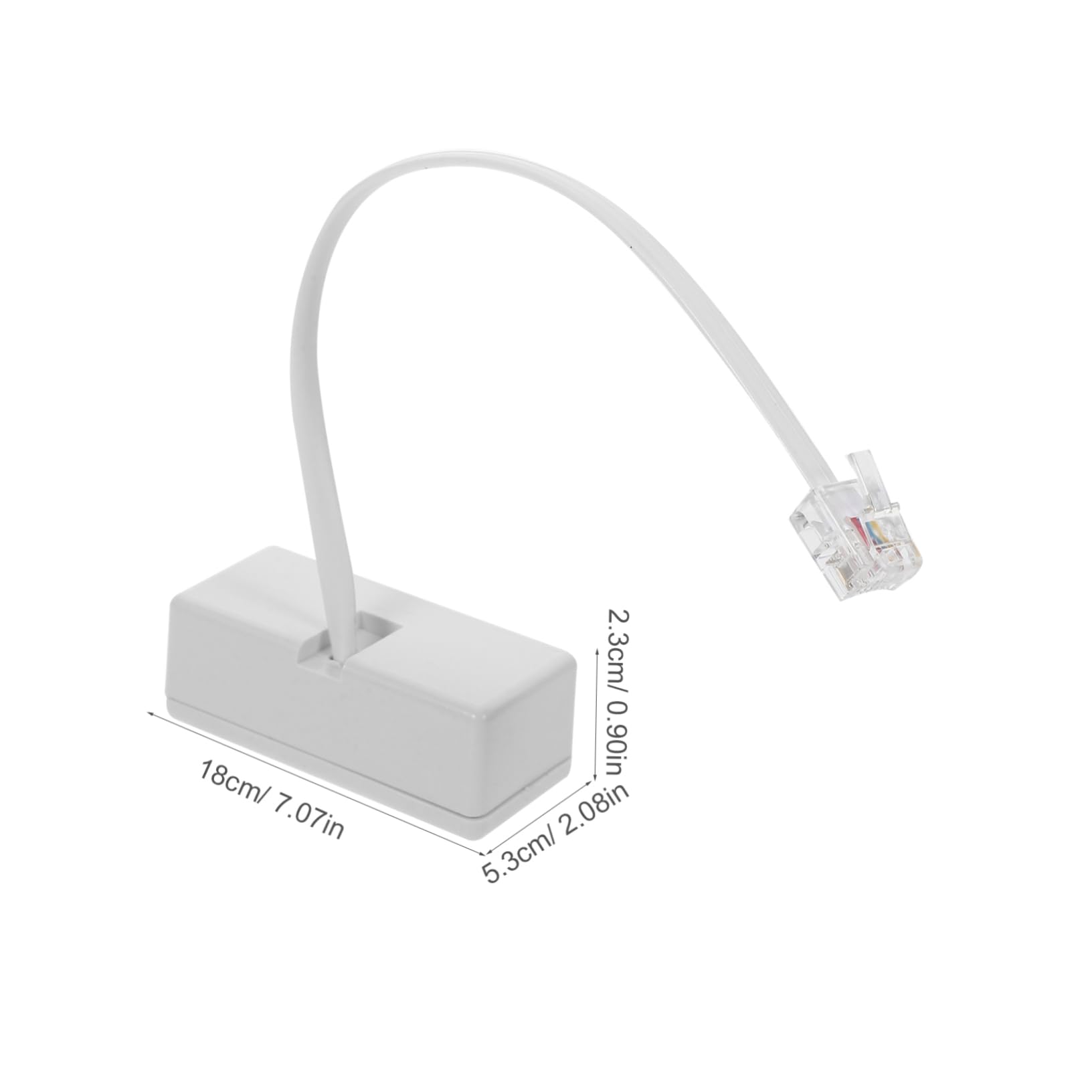 FONDOTIN 2pcs Telephone Splitter Adapter Detachable Pc Phone Cable Converter for Landline Connections for Use