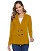Hawiton Traje de Chaqueta Mujer, Talla Grande Casual Blazers Abrigo Vestir